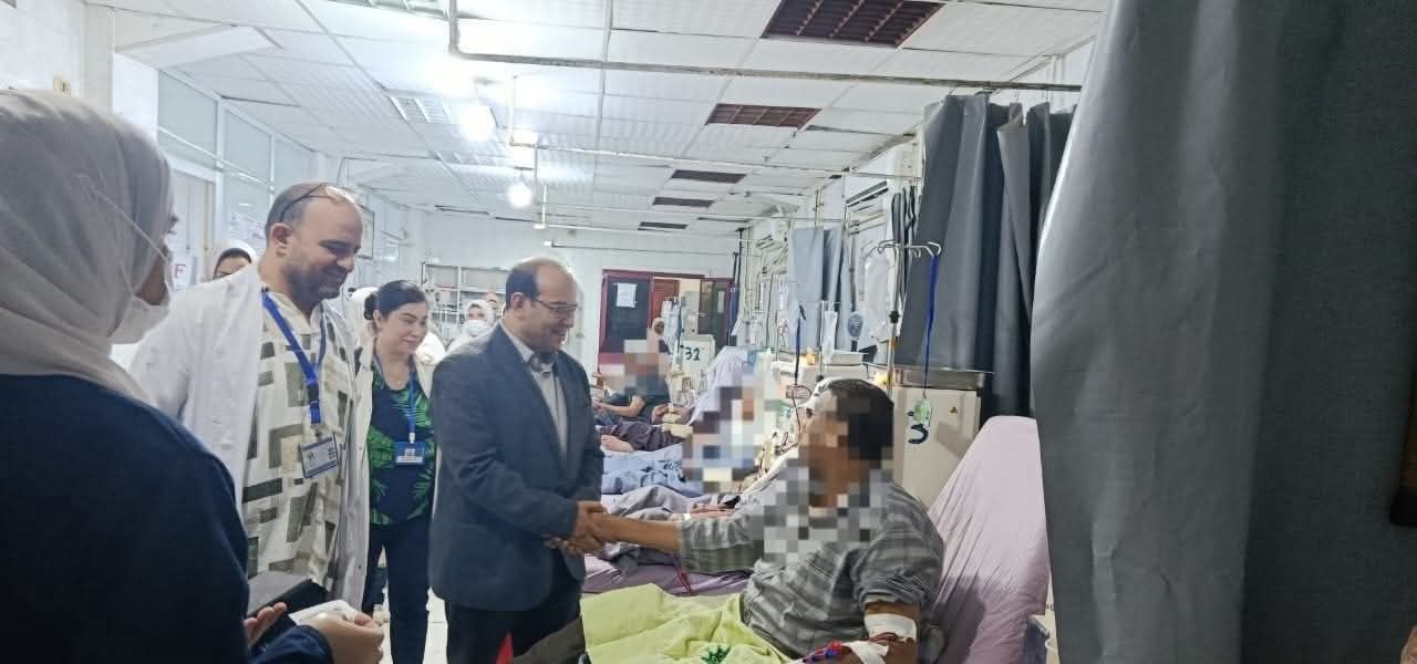 جولة مرورية لمدير عام العلاجي على مستشفى ايتاى البارود المركزي لمتابعة سير العمل