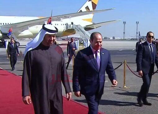 الرئيس السيسى يستقبل رئيس دولة الإمارات العربية المتحدة