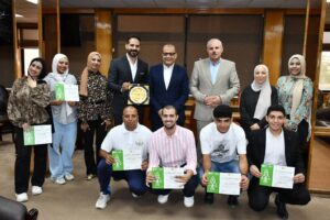 جامعة الإسماعيلية الجديدة الأهلية تكرم طلابها الفائزين في ملتقى الجلالة بحضور قيادات الجامعة