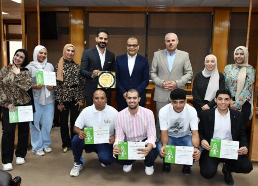 جامعة الإسماعيلية الجديدة الأهلية تكرم طلابها الفائزين في ملتقى الجلالة بحضور قيادات الجامعة