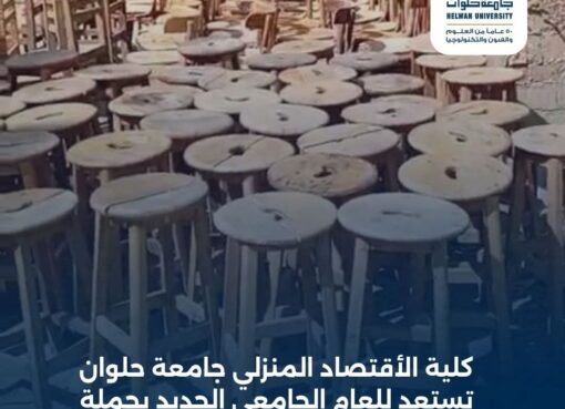 كلية الاقتصاد المنزلي جامعة حلوان تستعد للعام الجامعي الجديد بحملة لإعادة تدوير الأخشاب