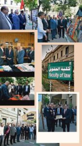 رئيس جامعة القاهرة يلتقي أساتذة وطلاب كلية الحقوق