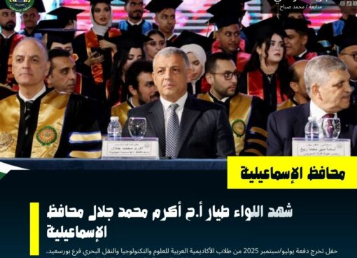 حفل تخرج دفعة يوليو/سبتمبر 2025 من طلاب الأكاديمية العربية للعلوم