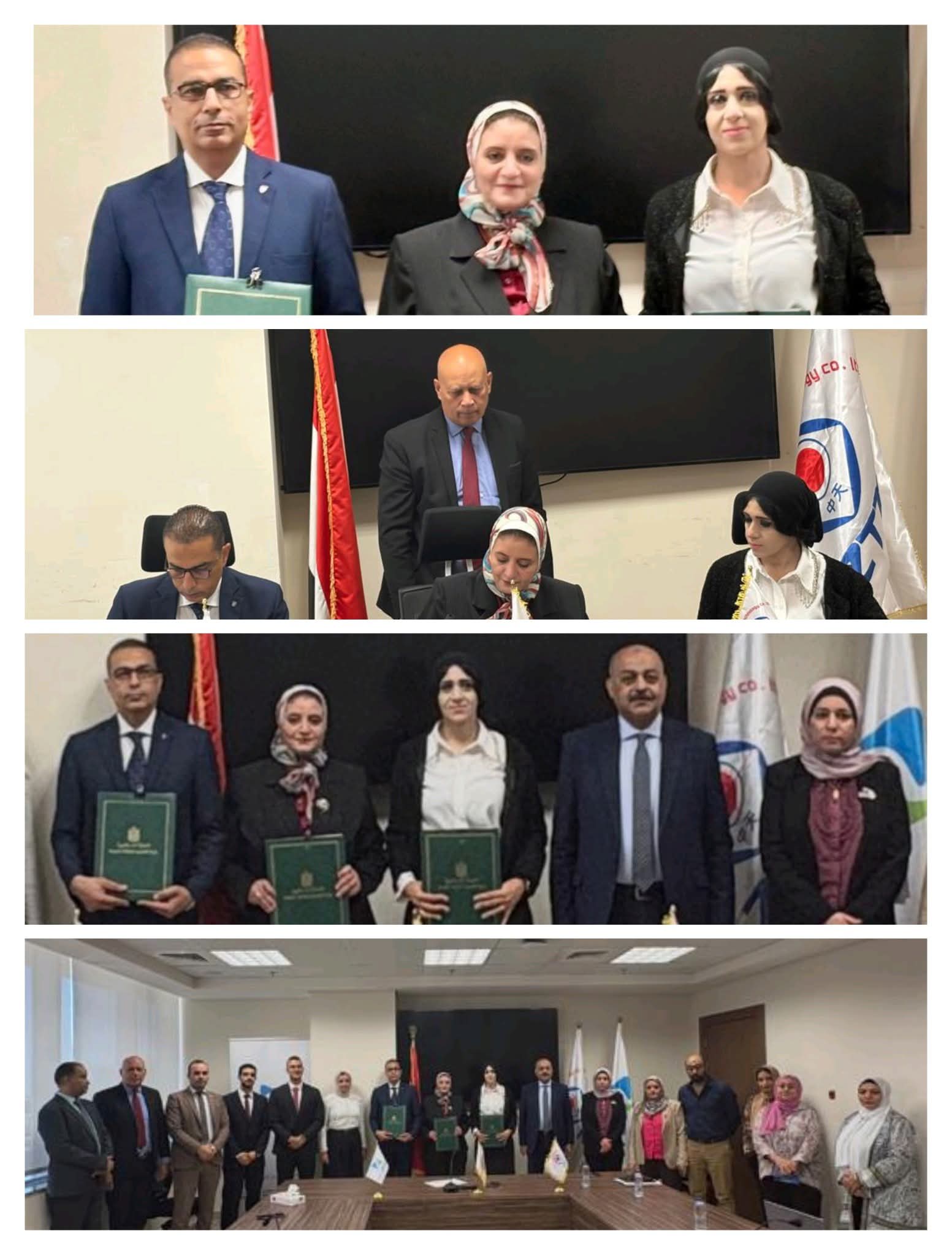 توقيع رئيس مجلس إدارة الشركة المصرية لنقل الكهرباء عقدًا مع تحالف شركة ZTT الصينية وشركة Nile Logistics International المصرية