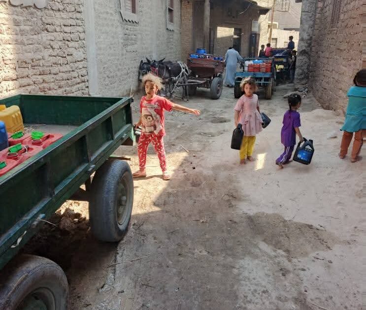 ابو حزام نجع حمادي شمال قنا تشكو عدم وصول المياه