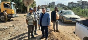 محافظة البحيرة:رصف طريق الخيري بدمنهور ضمن الخطة الإستثمارية للعام الحالي