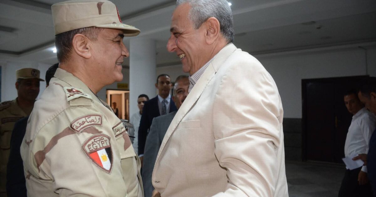 محافظ الغربية يستقبل مساعد رئيس هيئة عمليات القوات المسلحة في ختام فعاليات التدريب العملي المشترك “صقر 156”