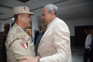 محافظ الغربية يستقبل مساعد رئيس هيئة عمليات القوات المسلحة في ختام فعاليات التدريب العملي المشترك “صقر 156”