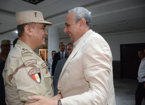 محافظ الغربية يستقبل مساعد رئيس هيئة عمليات القوات المسلحة في ختام فعاليات التدريب العملي المشترك “صقر 156”