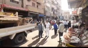 رئيس مدينة دمنهور يقود حملة مكبرة لرفع الإشغالات بعدد من الشوارع الحيوية بالبحيره