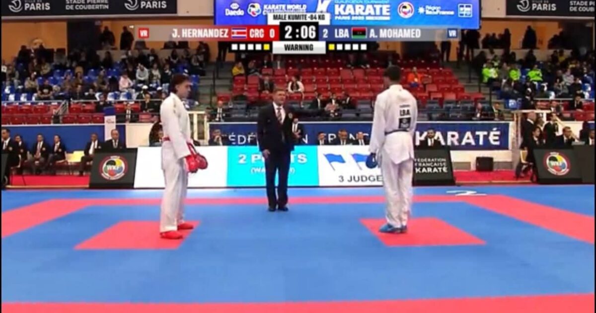 البطل محمد أبودبوس يحقق نتائج مبهرة بطولة العالم المقامة بفرنسا