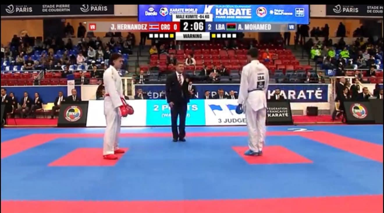 البطل محمد أبودبوس يحقق نتائج مبهرة بطولة العالم المقامة بفرنسا