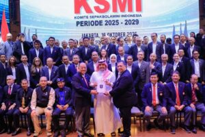 في احتفالية كبرى بجاكرتا.. الدكتور يان عابدين رئيسًا لاتحاد كرة القدم المصغرة الإندونيسي حتى 2029