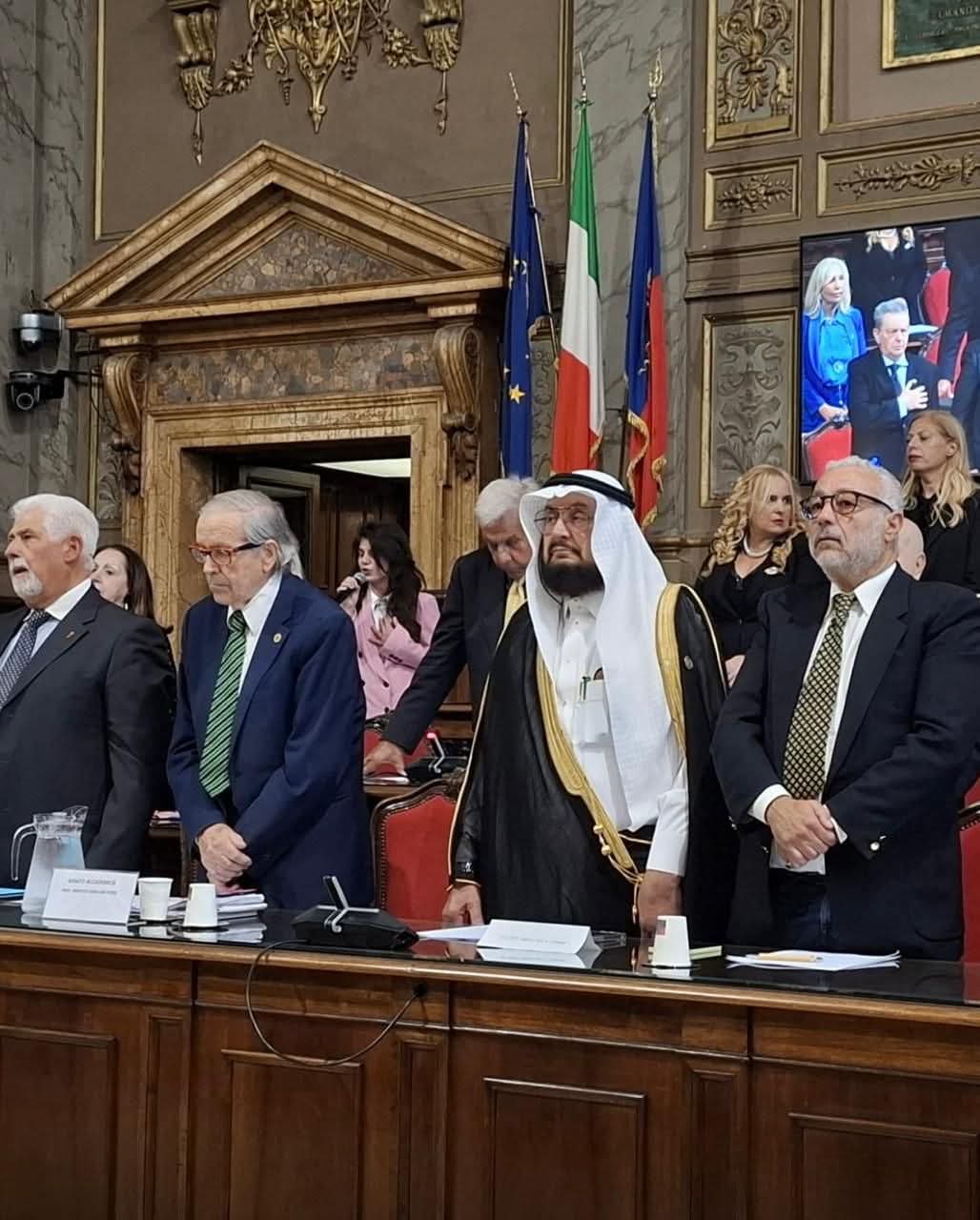 محافظة روما تكرم معالي الدكتور عبدالعزيز سرحان