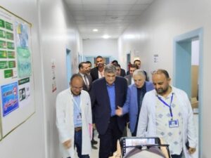 اشرف حاتم وزير الصحة الأسبق ورئيس لجنة الصحة بمجلس النواب اليوم للمستشفي الجديد بإيتاي البارود