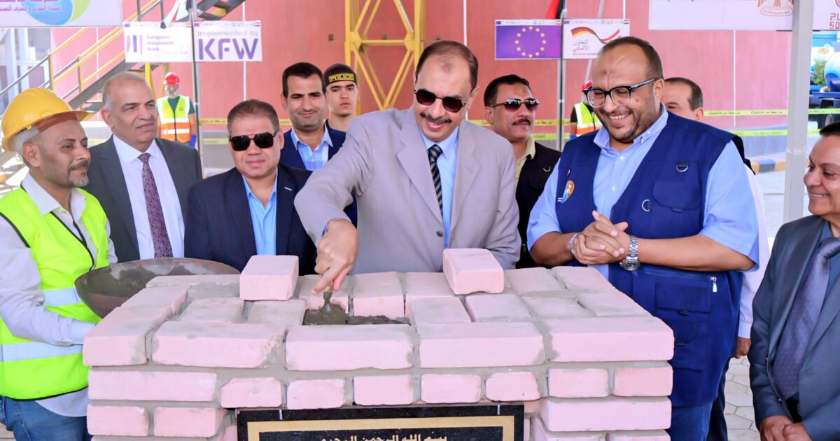 محافظ سوهاج يضع حجر الأساس لمشروع تأهيل وتوسعة محطة مياه غرب سوهاج بتكلفة 258 مليون جنيه