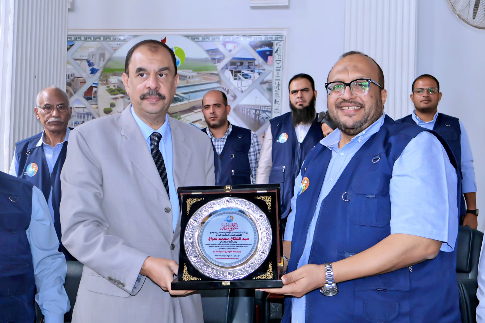 محافظ سوهاج يضع حجر الأساس لمشروع تأهيل وتوسعة محطة مياه غرب سوهاج بتكلفة 258 مليون جنيه