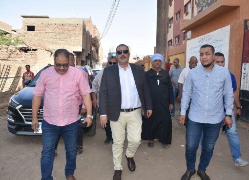 جولة ميدانية لرئيس مياه الأقصر بمحطة رفع العديسات قبلي لمتابعة معدلات التنفيذ