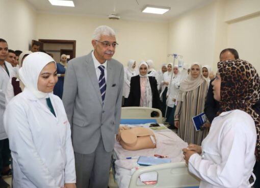 رئيس جامعة المنوفية يتفقد مستشفى منشأة سلطان الجامعي  رئيس جامعة المنوفية يتفقد مستشفى منشأة سلطان الجامعي