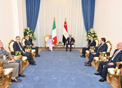 الرئيس السيسى يؤكد اهميه تشجيع كافة الأطراف المعنية على تنفيذ اتفاق وقف الحرب في قطاع غزة