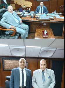 الإعلامى درى موسى فى لقاء صحفى مع المهندس حسن البيلى شركة كهرباء توزيع شمال القاهرة
