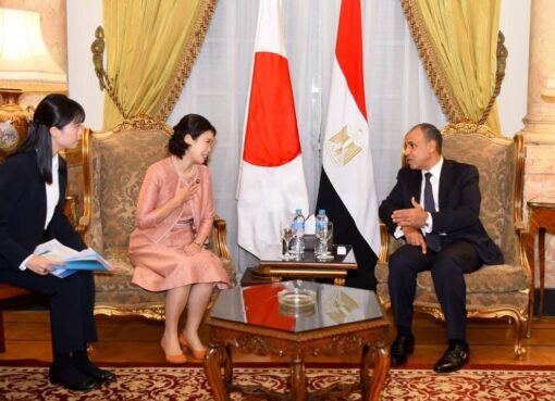 وزير الخارجية يستقبل مبعوثة رئيسة الوزراء اليابانية وزيرة الدولة للشئون الخارجية