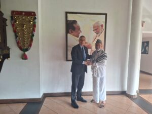 سفير دولة فلسطين لدى الهند يستقبل مدير جامعة مليبار الاسلامية