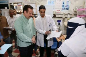 محافظ المنوفية يتفقد مستشفى شبين الكوم للجراحات المتخصصة لمتابعة انتظام سير العمل والاطمئنان على جودة الخدمات الطبية المقدمة