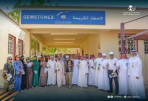 هيئة المساحة الجيولوجية السعودية تستقبل الرحالة الهندي وزوجته 