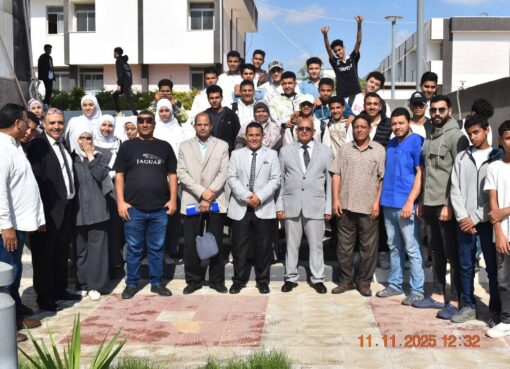طلاب مدرسة الزيتون الثانوية في زيارة علمية لكلية الطب البيطري جامعة مدينة السادات