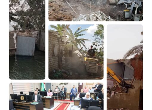 محافظ المنوفية يواصل إزالة التعديات الخطرة على طرح النهر ضمن مشروع ضبط النيل