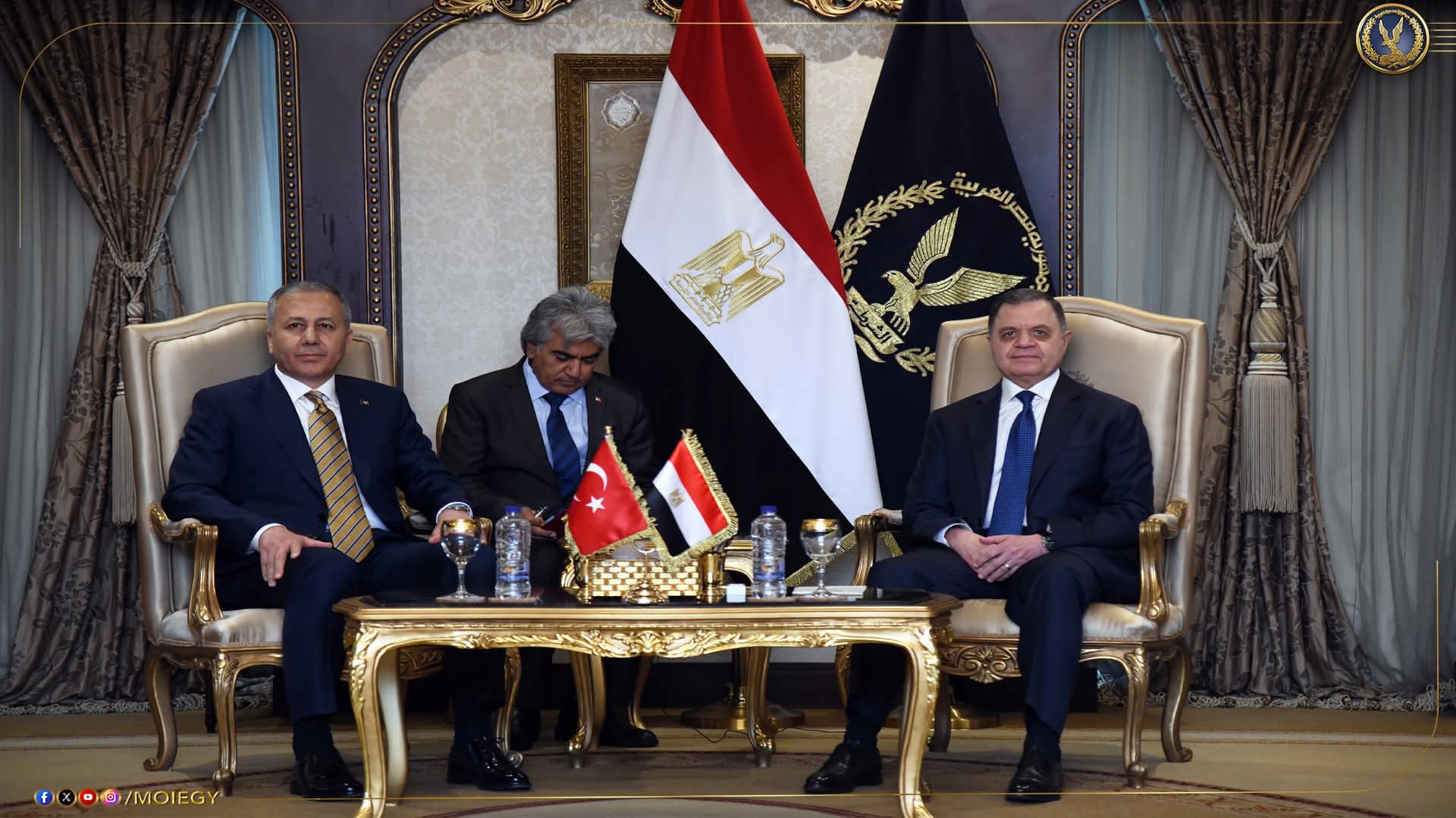وزير الداخلية المصري يستقبل نظيره التركي لبحث تعزيز التعاون الأمني بين البلدين