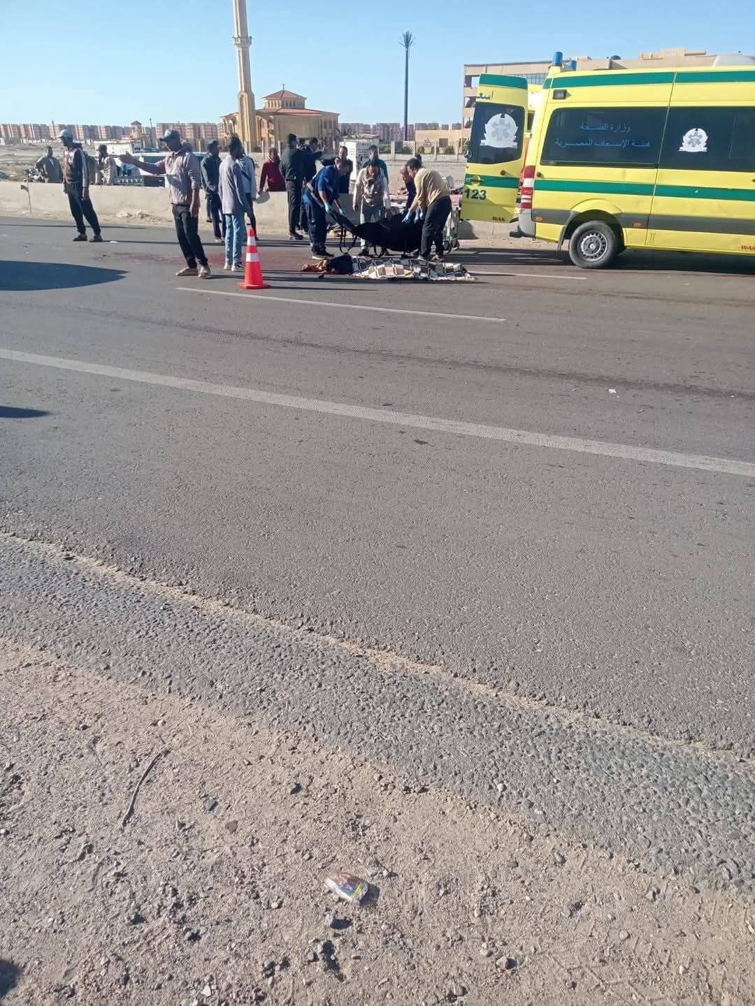 مصرع مواطن في حادث تصادم بطريق القاهرة–الفيوم الصحراوي