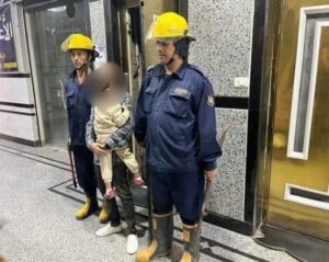 إنقاذ مواطن وطفله بعد تعطل مصعد سكني بالفيوم