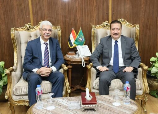 محافظ المنوفية يلتقي رئيس الجامعة و يناقشان سبل دعم خطط التنمية بعدد من القطاعات الخدمية