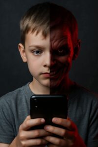 اسحبوا الهاتف من يد اطفالكم قبل ضياع طفولتهم