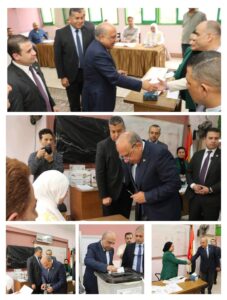 وزير الكهرباء والطاقة المتجددة يدلى بصوته فى انتخابات “النواب “امام المركز الانتخابى بمدرسة المنارة بمدينة نصر