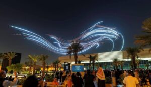 نور الرياض".. سيمفونية ضوء أضاءت سماء العاصمة