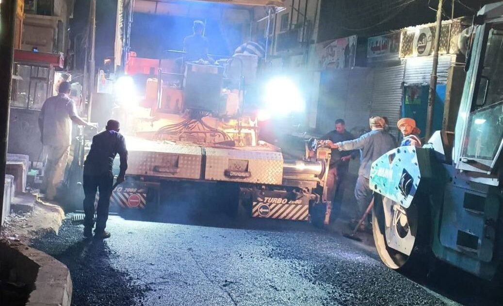 الانتهاء من رصف عدد من الشوارع الداخلية بدار السلام