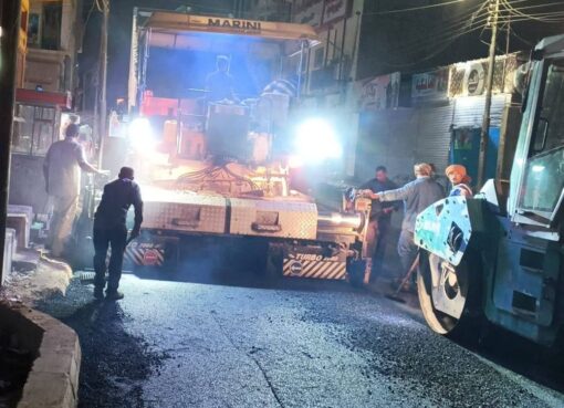 الانتهاء من رصف عدد من الشوارع الداخلية بدار السلام