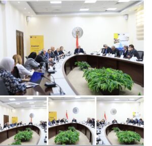 وزير التعليم العالي يعقد اجتماعًا مع مجموعة خبراء تطوير التعليم العالي ضمن برنامج الاتحاد الأوروبي "إيراسموس" لتعزيز آفاق التعاون الدولي