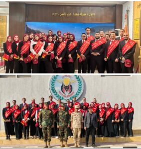 بالتعاون مع قوات الدفاع الشعبي والعسكري جامعة حلوان تنظم زيارة ميدانية إلى قوات المظلات المصرية