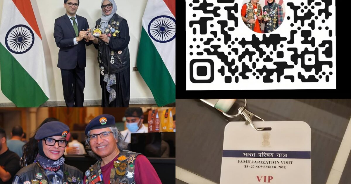 وزارة الخارجية الهندية تختتم رحلاتها مع الرحالة السعودية الكابتن أمل أحمد لاكتشاف الهند