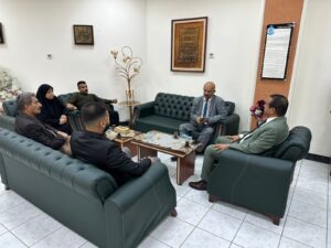 وفد من الاتحاد العربي للأعلام الالكتروني يزور كليه هندسة المعلومات بجامعة النهرين