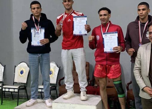 رئيس جامعة دمنهور يهنئ الطالب يوسف لملوم تتويجه بالميدالية الذهبية في منافسات الكونغ فو ضمن بطولة الجمهورية