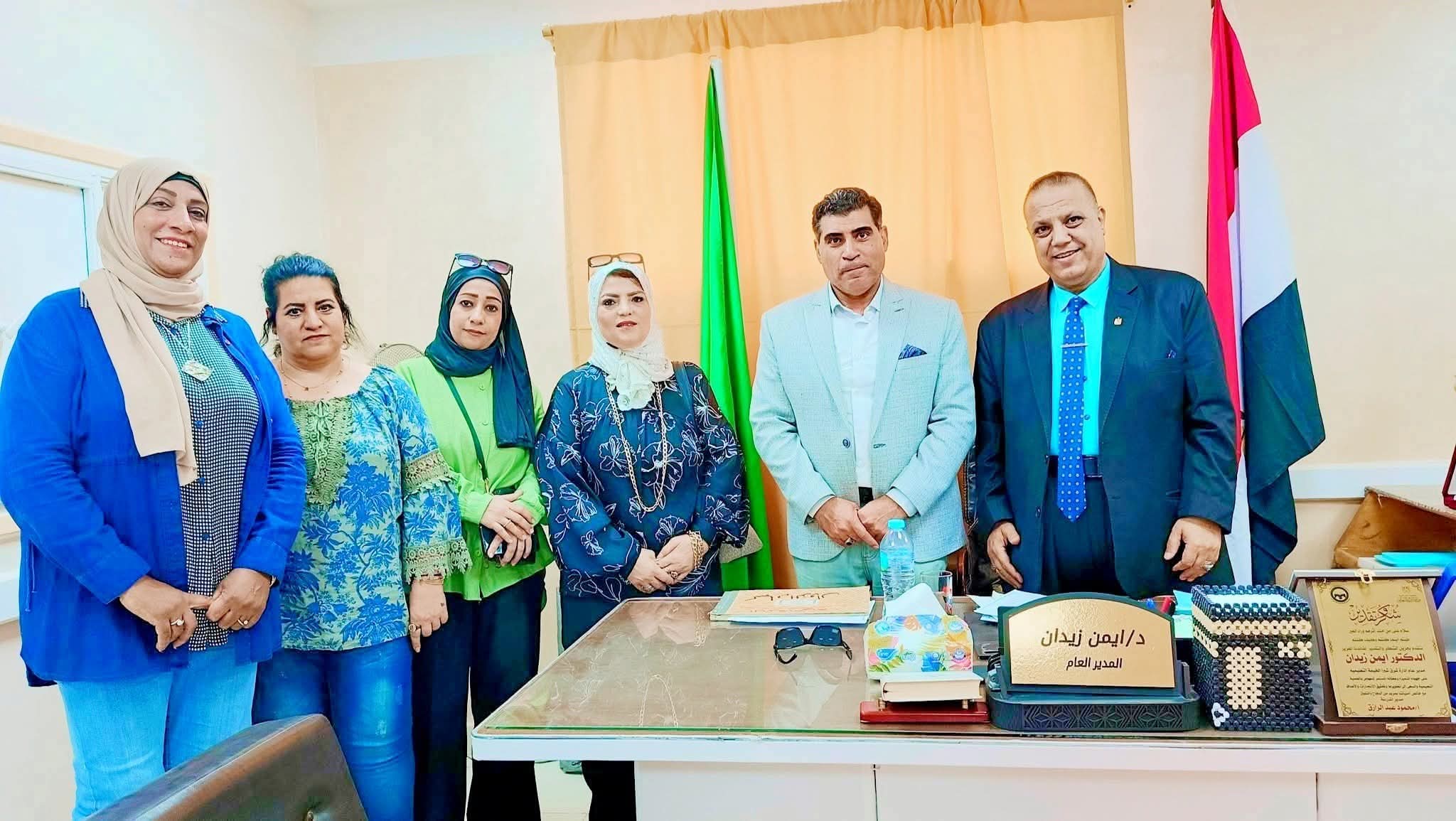 عدسة جريدة موطني الدولية المحلية بداخل مقر مكتب الاداره التعليمية بشرق شبرا الخيمة 