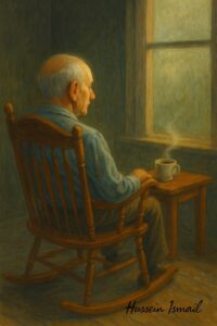 حين نظر خلفه