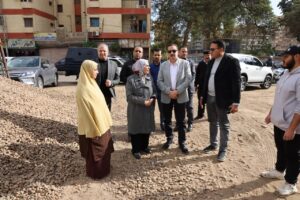 محافظ المنوفية يتفقد نفق البساتين ومدرسة اللغات الجديدة