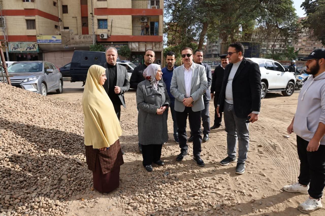 محافظ المنوفية يتفقد نفق البساتين ومدرسة اللغات الجديدة