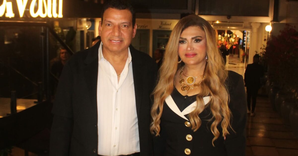 سيدة الأعمال ميرفت عطالله تحتفل بعيد ميلاد رجل الأعمال محي بدراوي